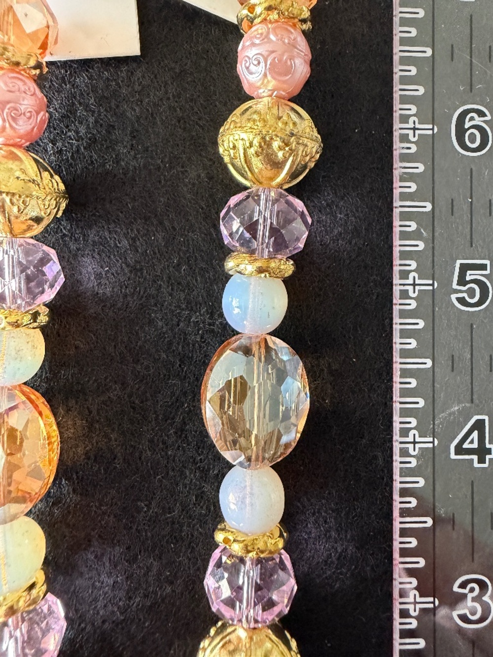 Beads NWT Bead Bundle Glass And Acrylic, Rhinestone Beads, Purple, Gold, White,